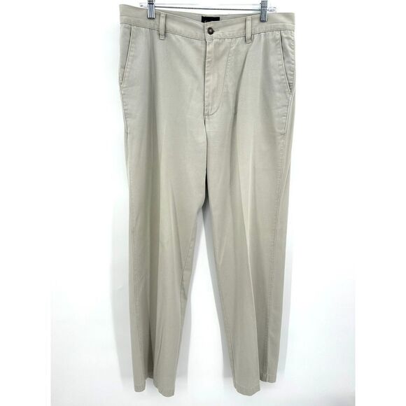 INDIGO PALMS Men's Light Stone Gray Straight Leg Dress Pants Size 34 x 34 - Picture 1 of 7